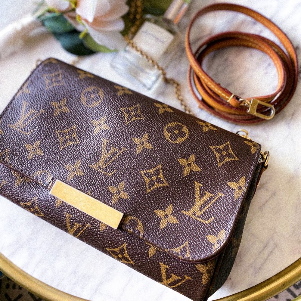 Y2K 90s Louis Vuitton Monogram Favorite PM Mini Clutch Shoulder Bag COA Dust Bag - Picture 6 of 13